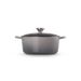 Le Creuset Signature Stoofpan Rond in Geëmailleerd Gietijzer 24cm 4,2l Flint