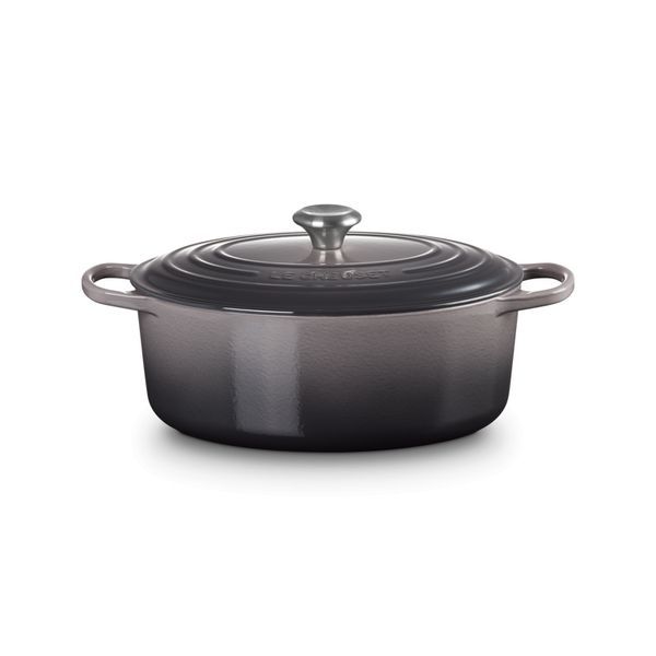 Le Creuset Signature Stoofpan Ovaal in Geëmailleerd Gietijzer 31cm 6,3l Flint