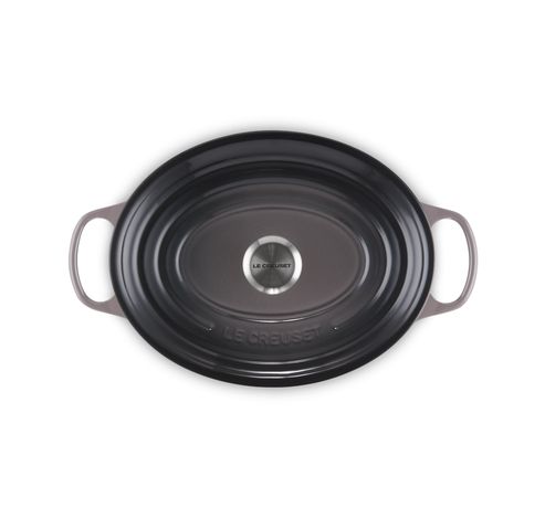 Signature Stoofpan Ovaal in Geëmailleerd Gietijzer 31cm 6,3l Flint  Le Creuset