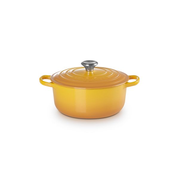 Le Creuset Signature Stoofpan Rond in Geëmailleerd Gietijzer 20cm 2,4l Soleil