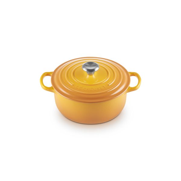 Le Creuset Signature Stoofpan Rond in Geëmailleerd Gietijzer 20cm 2,4l Soleil