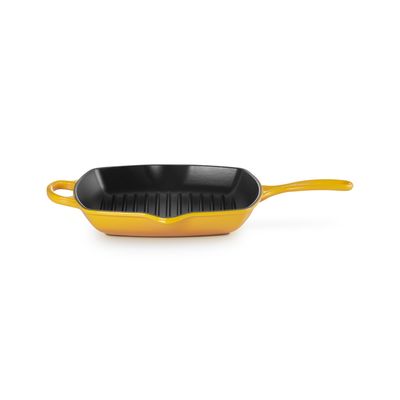 Signature Grillit Vierkant in Geëmailleerd Gietijzer 26cm Nectar   Le Creuset