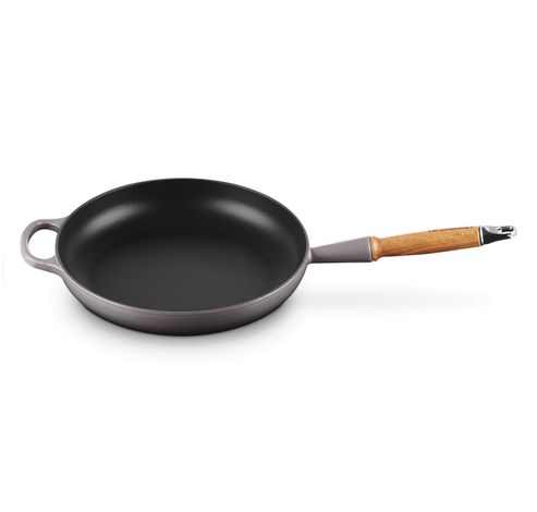 Signature Koekenpan in Geëmailleerd Gietijzer met Houten Handvat 28cm 2,6l Flint  Le Creuset