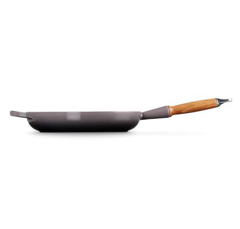 Signature Koekenpan in Geëmailleerd Gietijzer met Houten Handvat 28cm 2,6l Flint  Le Creuset