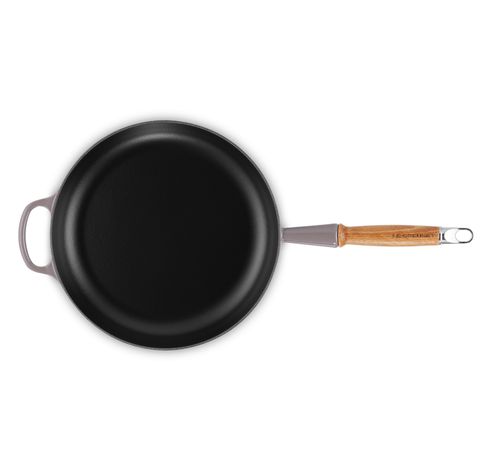 Poêle Signature ronde manche en bois Flint 28cm 2,6l  Le Creuset