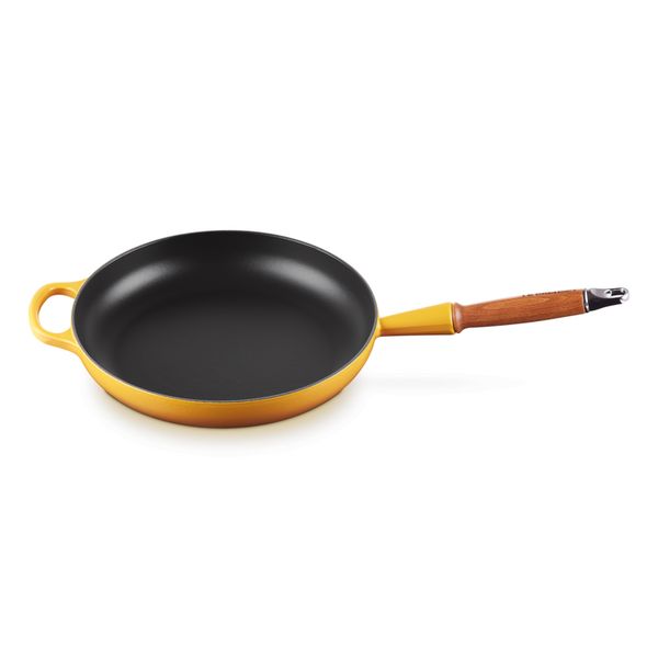 Le Creuset Signature Koekenpan in Geëmailleerd Gietijzer met Houten Handvat 28cm 2,6l Nectar