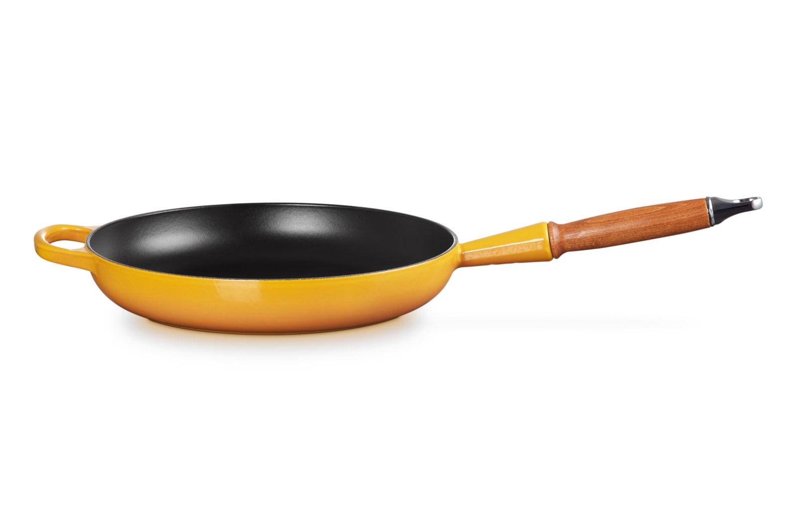 Signature Koekenpan in Geëmailleerd Gietijzer met Houten Handvat 28cm 2,6l Nectar