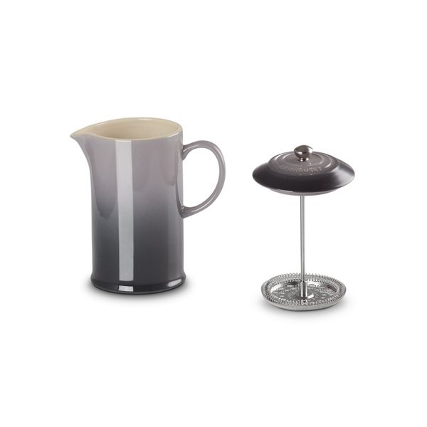 Koffiepot met Pers in Aardewerk 22cm 0,8l Flint 