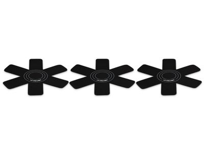 Pannenbeschermers Set van 3 zwart