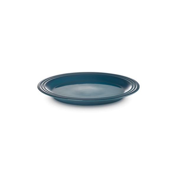 Dinerbord in Aardewerk 27cm Deep Teal 