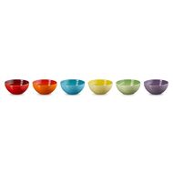 Bols à snack Rainbow Set de 6 en Faïence 0,33l 