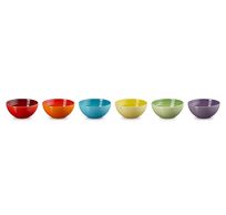 Bols à snack Rainbow Set de 6 en Faïence 0,33l 