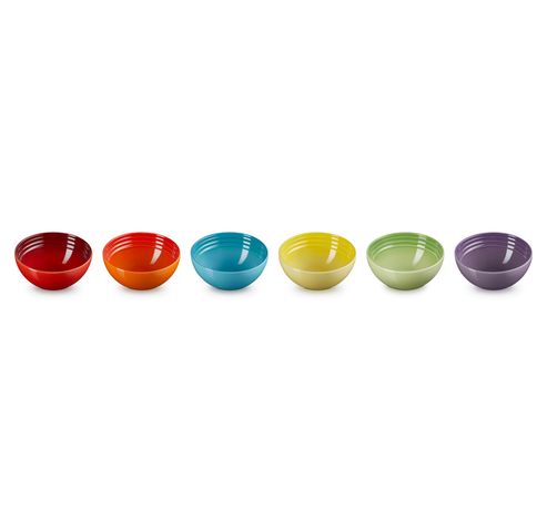 Bols à snack Rainbow Set de 6 en Faïence 0,33l  Le Creuset