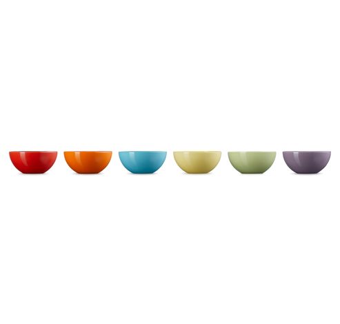 Bols à snack Rainbow Set de 6 en Faïence 0,33l  Le Creuset