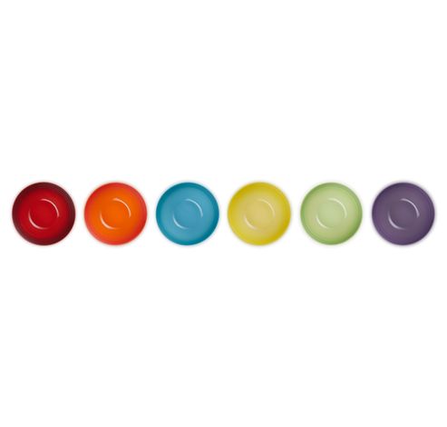 Bols à snack Rainbow Set de 6 en Faïence 0,33l  Le Creuset