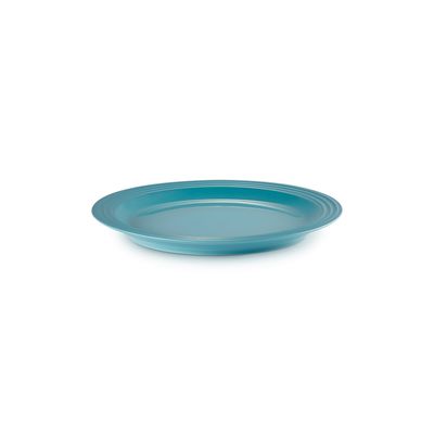 Dinerbord in aardewerk 27cm Carribean Blue  Le Creuset