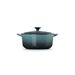 Le Creuset Classic Stoofpan Rond Classic in Geëmailleerd Gietijzer met Zwarte Knop 26cm 5,3L Ocean