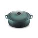 Le Creuset Classic Stoofpan Ovaal Classic in Geëmailleerd Gietijzer met Zwarte Knop 31cm 6,3L Ocean