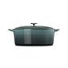 Le Creuset Classic Stoofpan Ovaal Classic in Geëmailleerd Gietijzer met Zwarte Knop 31cm 6,3L Ocean