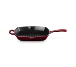 Grillit® Vierkant in Geëmailleerd Gietijzer Rhone 26cm Le Creuset