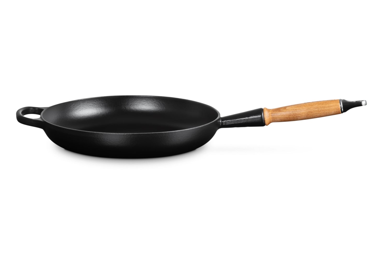 Signature Koekenpan in Geëmailleerd Gietijzer met Houten Handvat 28cm 2,6l Garnet