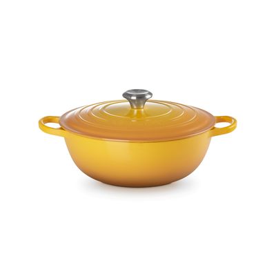 Marmite in Geëmailleerd Gietijzer Nectar 26cm 5,3l (zwart interieur)  Le Creuset