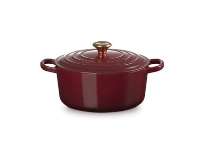 Stoofpan Rond in Geëmailleerd Gietijzer 22cm 3,3l Garnet