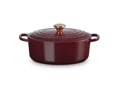 Stoofpan Ovaal in Geëmailleerd Gietijzer 29cm 4,7l Garnet