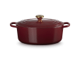 Stoofpan Ovaal in Geëmailleerd Gietijzer 31cm 6,3l Garnet