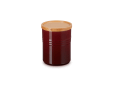 Voorraadpot M in Aardewerk met Houten Deksel 10cm 0,45l Garnet