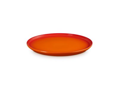 Coupe Diner bord in aardewerk 27cm Oranjerood
