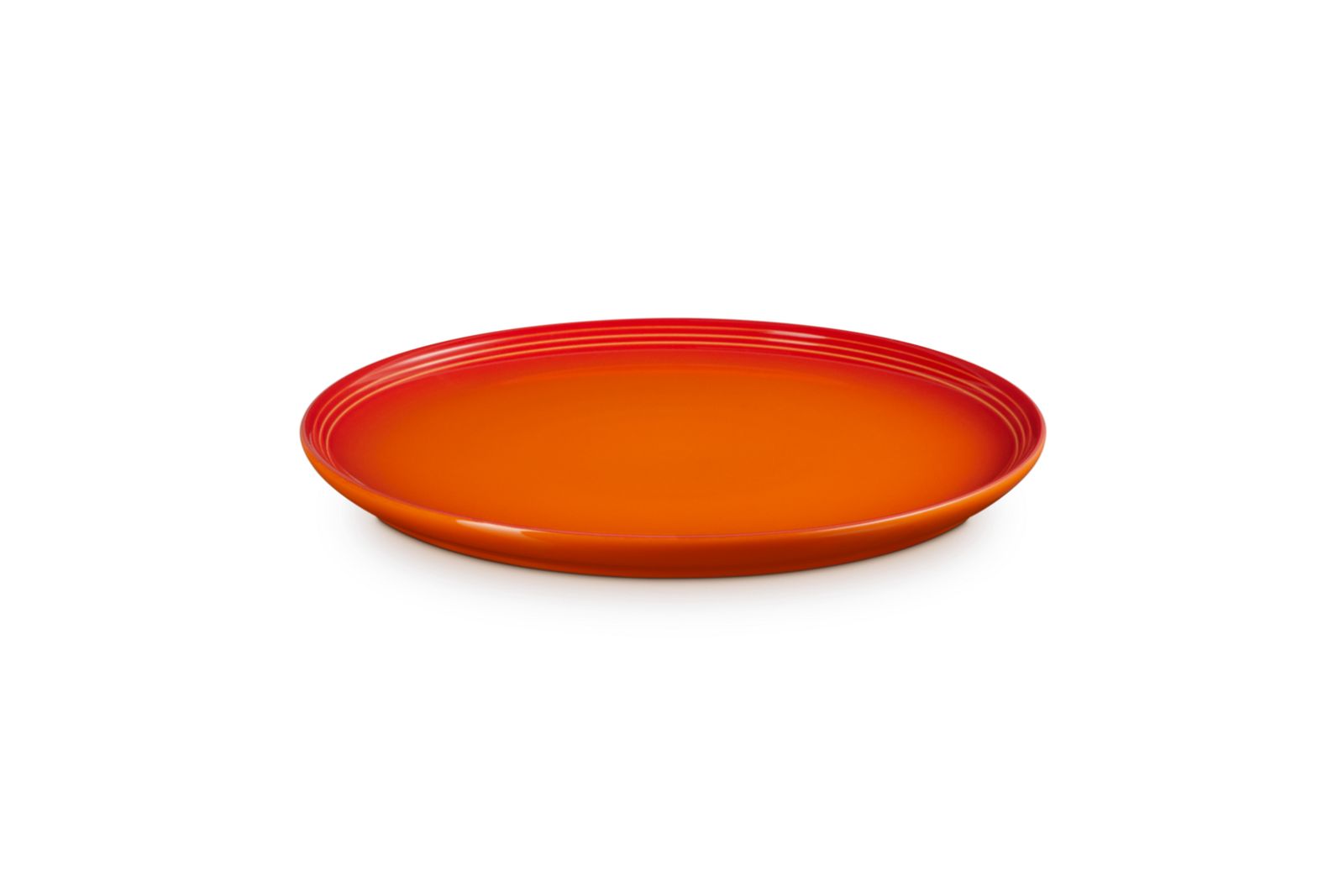 Coupe Diner bord in aardewerk 27cm Oranjerood