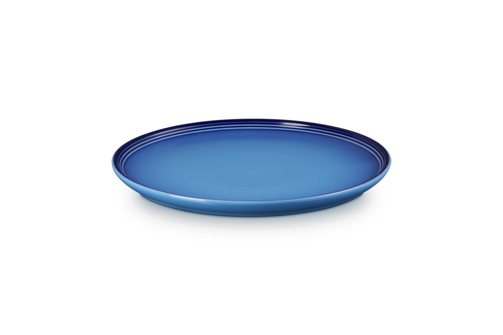 Coupe Diner bord in aardewerk 27cm Azure