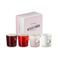 Set de 4 tasses à cappuccino Petits Fours en céramique 