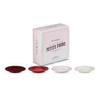 Set de 4 assiettes à apéritifs Petits Fours en céramique 