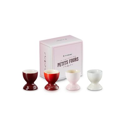 Petits Fours Eierdopjes Set van 4 in Aardewerk 