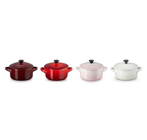 Petits Fours Mini Stoofpannen Set van 4 in Aardewerk  Le Creuset