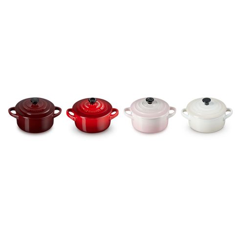 Petits Fours Mini Stoofpannen Set van 4 in Aardewerk  Le Creuset