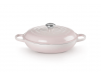 Campagnard in Geëmailleerd Gietijzer 30cm 3,5L Shell Pink