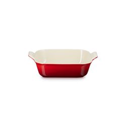 Le Creuset Plat carré Héritage en céramique 23cm 2,8L Cerise 