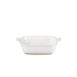 Le Creuset Plat carré Héritage en céramique 23cm 2,8L Meringue 