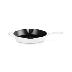 Signature Skillet Hoog in Geëmailleerd Gietijzer Rond 26cm Wit 