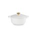 Le Creuset Signature Stoofpan Rond in Geëmailleerd Gietijzer 20cm 2,4l  Wit