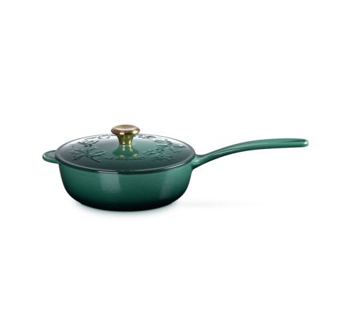 Casserole Holly Collection en Fonte Émaillée avec Bouton Doré 21cm 2l Artichaut  Le Creuset