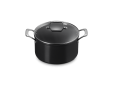 Essential Non-Stick Ceramic Kookpan met Glazen Deksel 24cm 6,0l Zwart