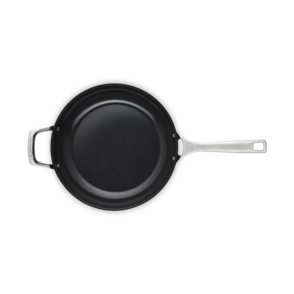 Essential Non-Stick Ceramic Sauteerpan met Hulphandvat 28cm Zwart 