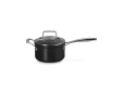 Essential Non-Stick Ceramic Steelpan met Hulphandvat en Glazen Deksel 16cm 1,9l Zwart