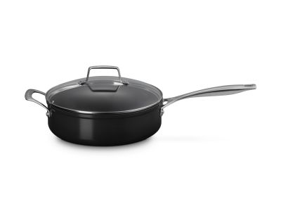 Essential Non-Stick Ceramic Sauteerpan met Glazen Deksel 26cm 4,0l Zwart
