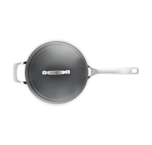 Sauteuse en céramique antiadhésive Essential avec couvercle en verre 26 cm 4,0 l noir  Le Creuset