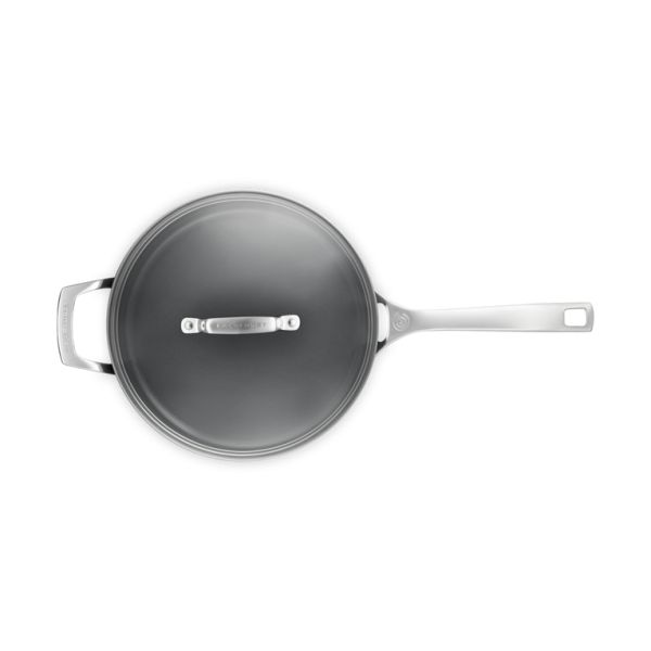 Essential Non-Stick Ceramic Sauteerpan met Glazen Deksel 26cm 4,0l Zwart 